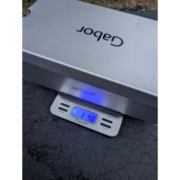 Gabor Women's Silver Metallic Ballet Flats Sz 8.5 Hole Punch Comfort Casual - Picture 8 of 8